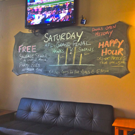 What else would you want on Grand Final day? You team to be playing maybe.