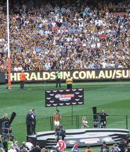Cyril Rioli with the North Smith Medal. Photo by Frances Everett