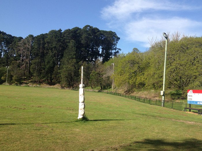 Peel away the goal post padding...